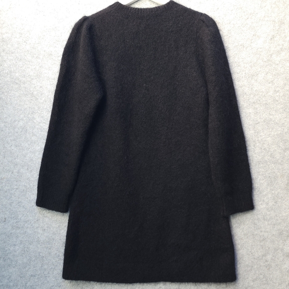 SEZANE Uriel Embroidered Long Sleeve Dress in Black - Picture 5 of 11